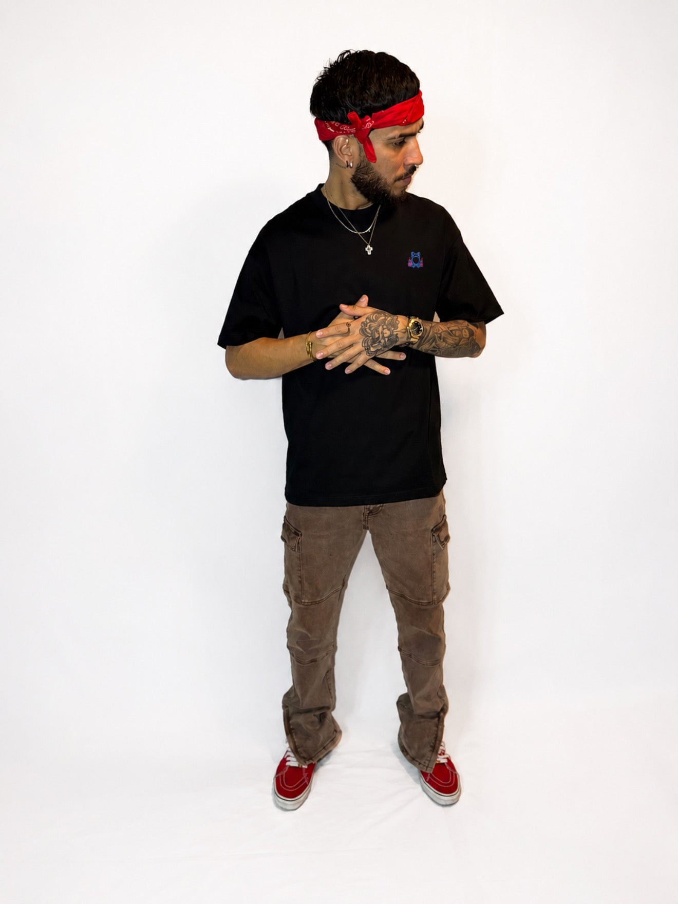 Camisa Premium Oversized Bordado Mediano D’BORIKÍ™ by DTUPPR -Edición Limitada