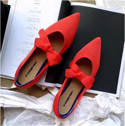 Zapatos Náuticos Casuales Planos con Lazo Estilo Mary Jane