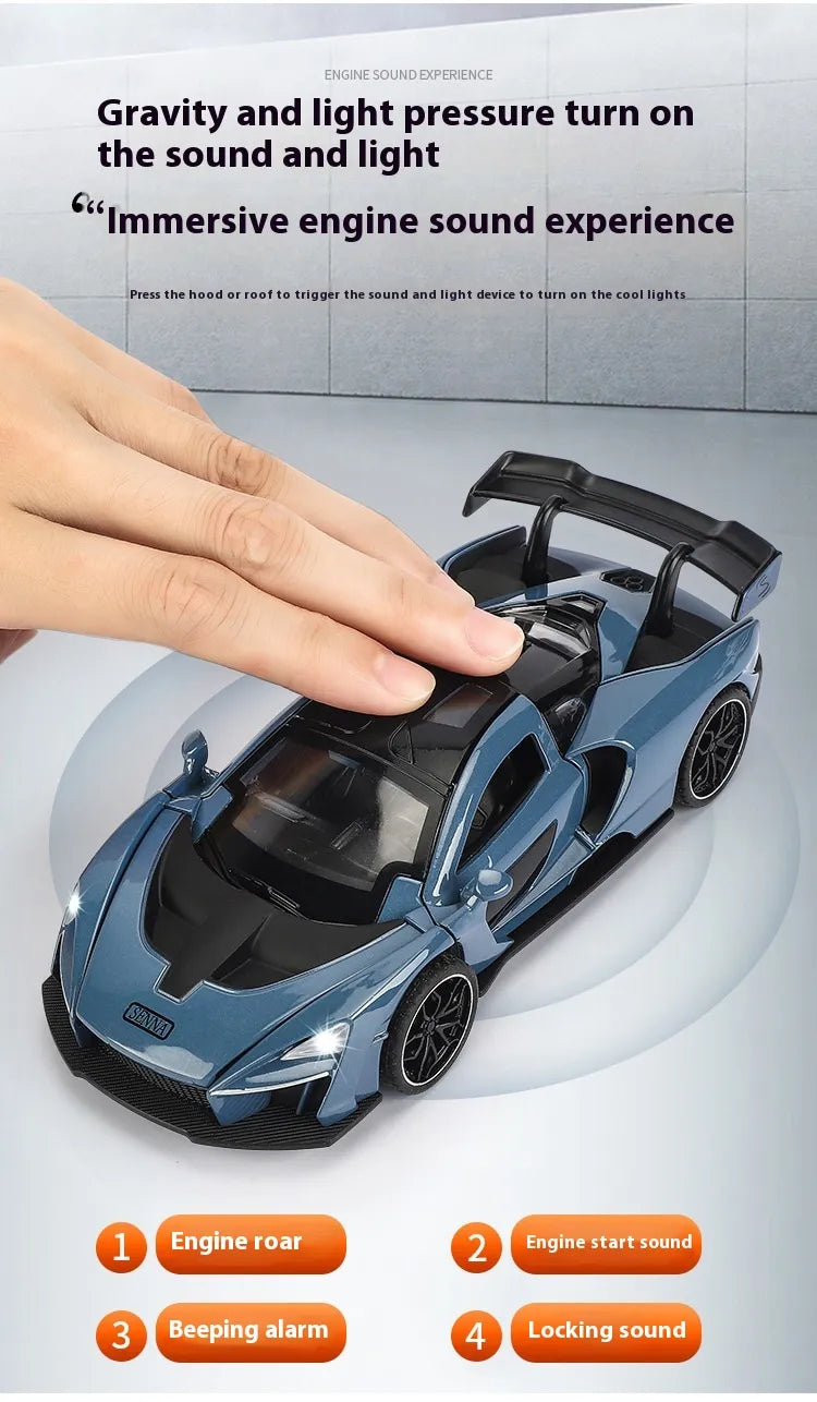 Supercar Miniatura Interactivo – Luces & Sonido Realista