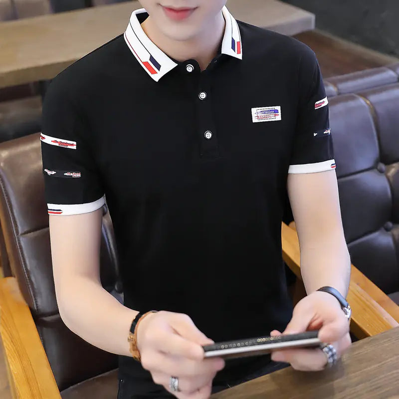 Silk Cotton Men's Polo - Short Sleeve