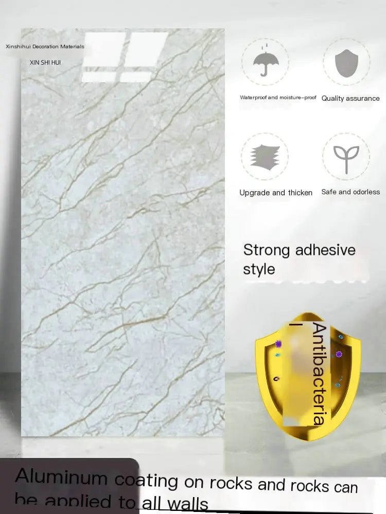 PVC Imitation Marble Floor Stickers for Home Decor (1pc)