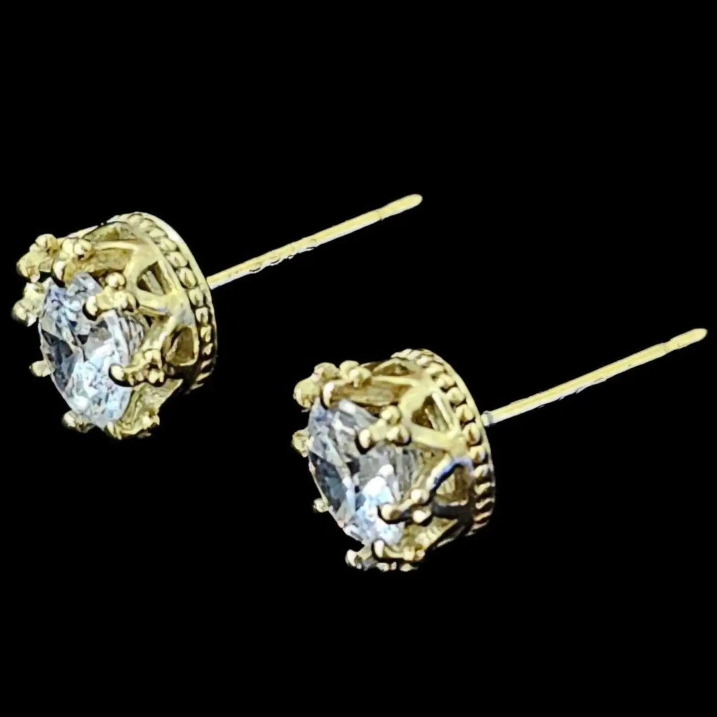 Aretes Crown Jewels en Plata Esterlina