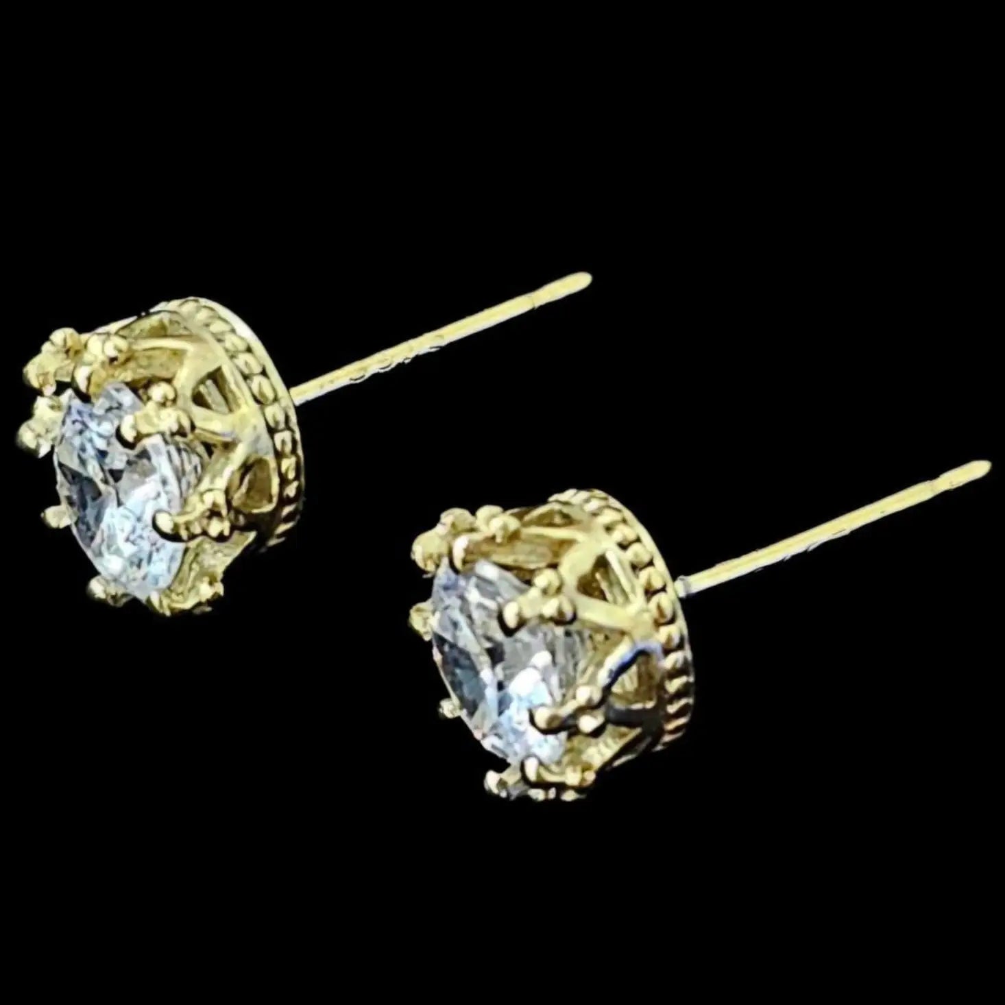 Aretes Crown Jewels en Plata Esterlina