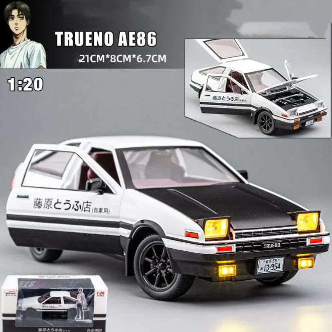 Modelo 86 Drift Clásico 1:32 Edición Retro JDM – Auto Deportivo Coleccionable con Base de Exhibición