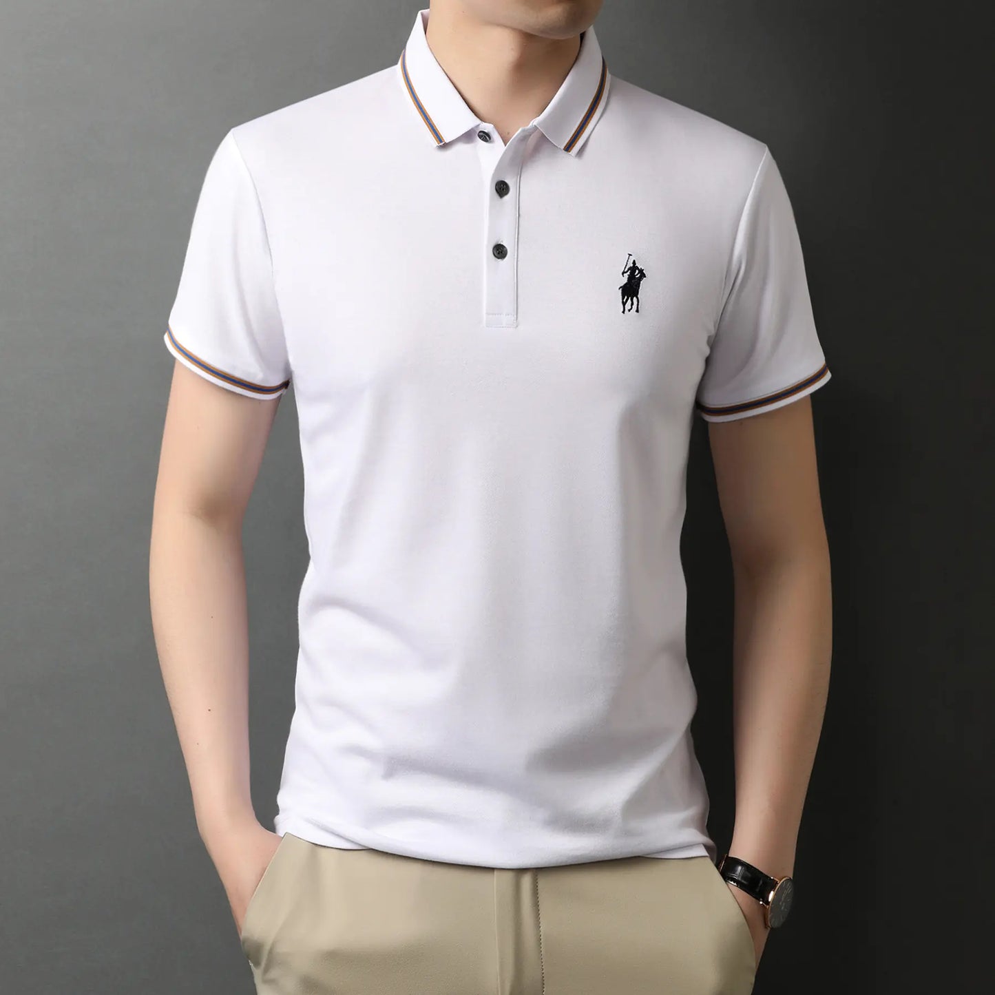 Yacht Summer Men's Short Sleeve Polo Shirt
