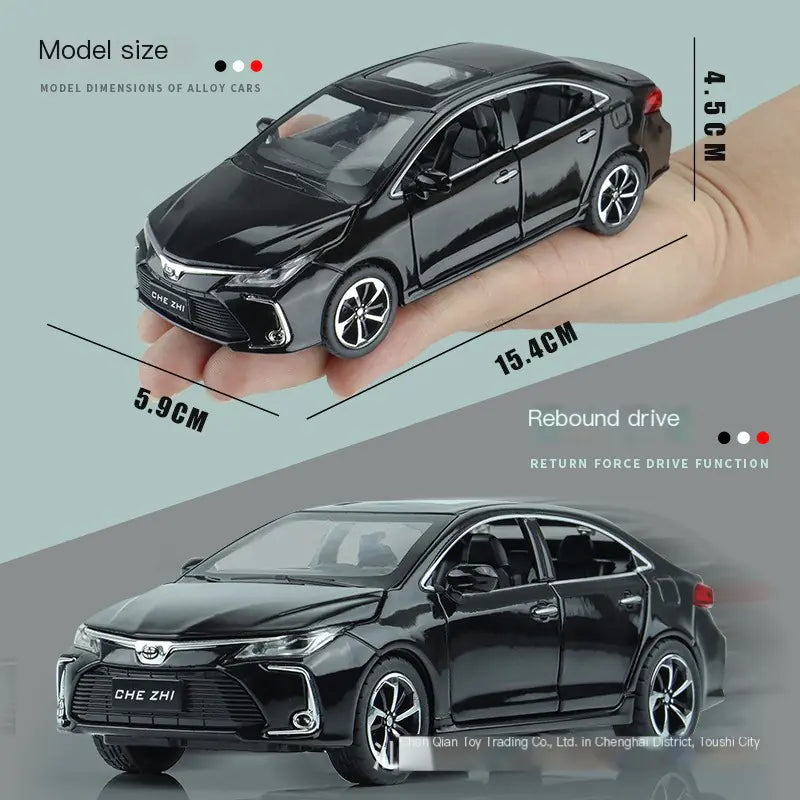 Modelo de Auto Sedán Deportivo 1:32 en Aleación – Edición Premium con Luces y Sonido