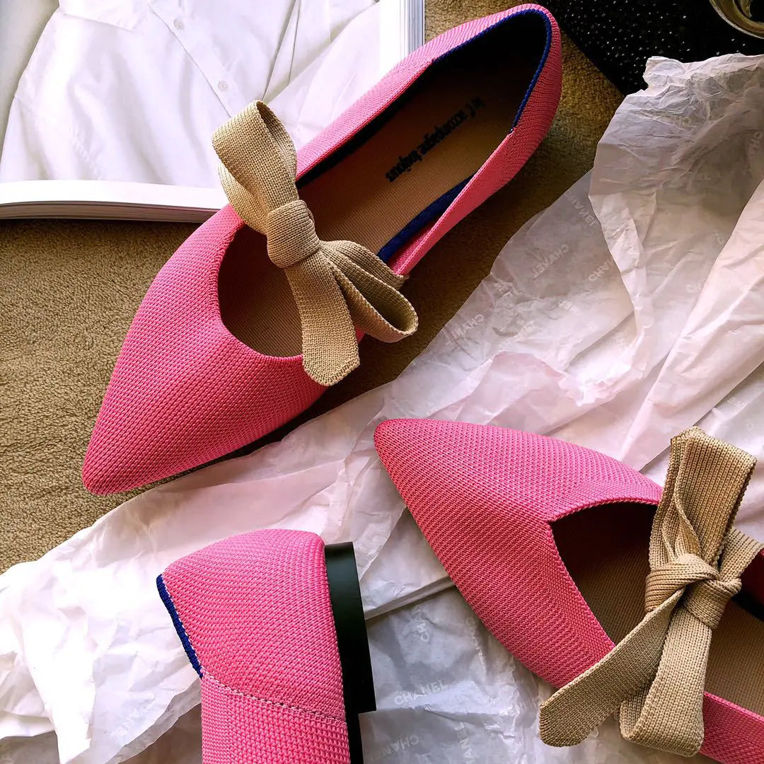 Zapatos Náuticos Casuales Planos con Lazo Estilo Mary Jane