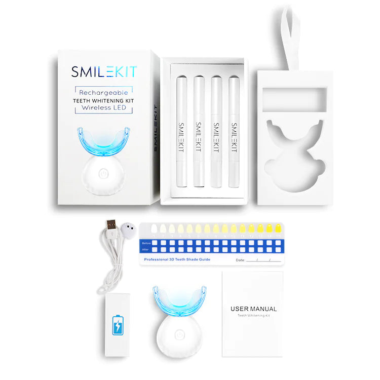 Kit de Blanqueamiento Dental Inalámbrico – Conjunto LED y de Carga