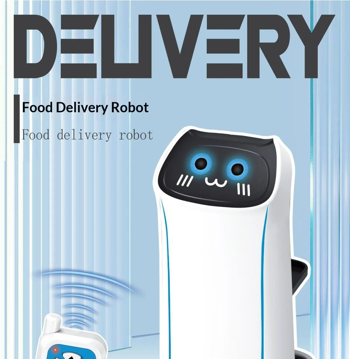 Robot Delivery Interactivo RC 2.4GHz – Juguete Inteligente con Luces, Sonido y Movimiento 360°