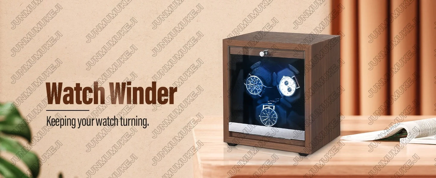 Bobinadora de reloj con 6 ranuras/3 ranuras para cajas de almacenamiento de relojes automáticos, bobinadora automática, utiliza Cable USB, Mabuchi Mute Motro