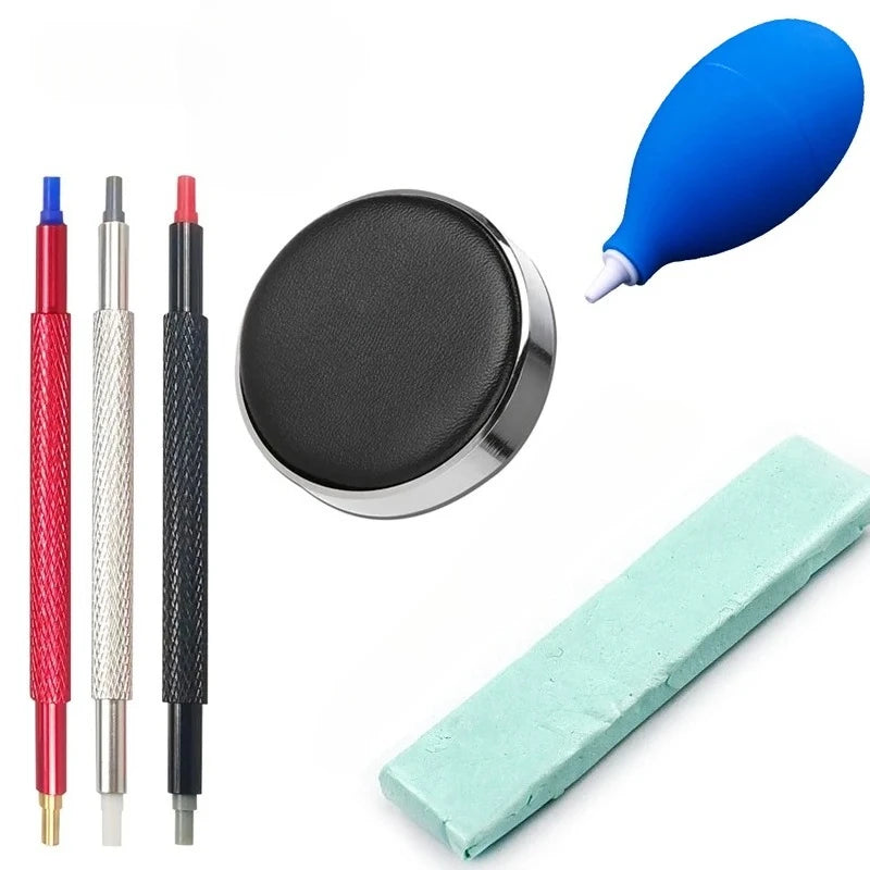 Bomba sopladora de aire y polvo para reloj, limpieza de goma, piezas de reloj de pulsera, cepillo limpiador, herramienta, traje de limpieza, herramienta de reparación de relojes, Kit de cuidado, 6/8 Uds.
