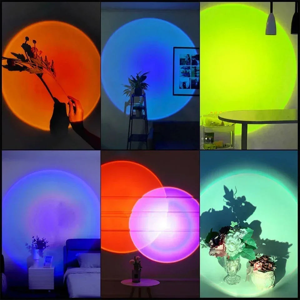 Sunset Glow™ – Lámpara Proyección Atardecer LED Ambiente RGB