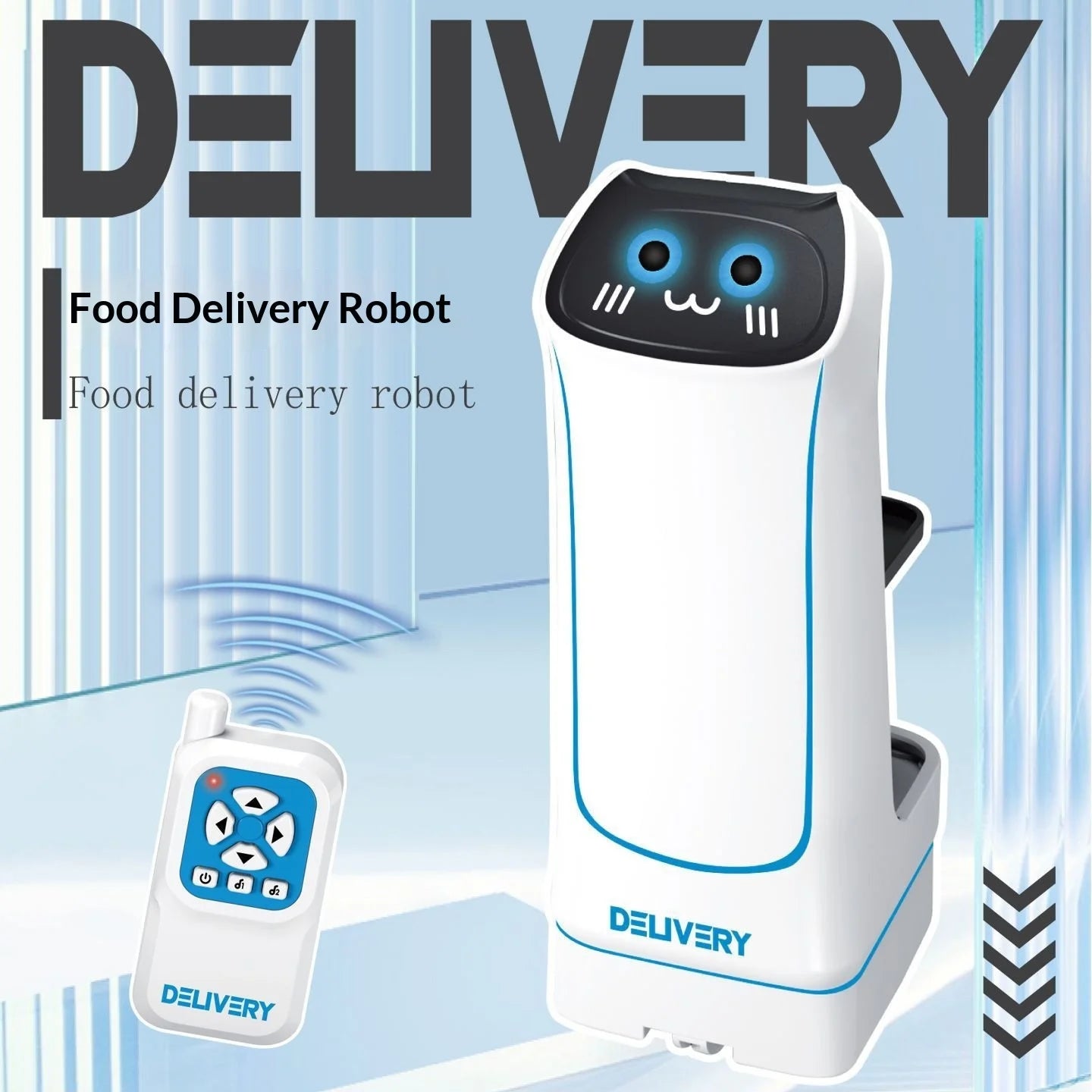 Robot Delivery Interactivo RC 2.4GHz – Juguete Inteligente con Luces, Sonido y Movimiento 360°