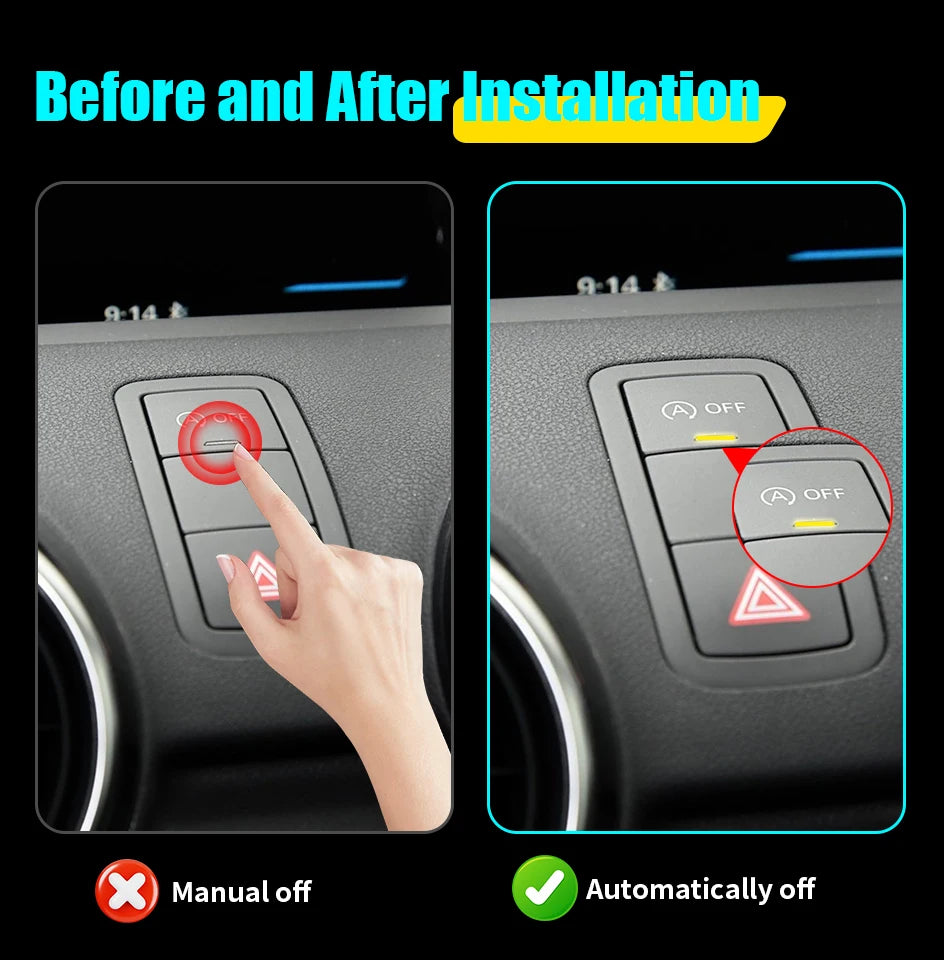 Para AUDI A1 2011-2018 sistema de arranque de parada automática del motor apagado enchufe del Sensor de Control de cierre parada inteligente cancelar accesorios para automóvil