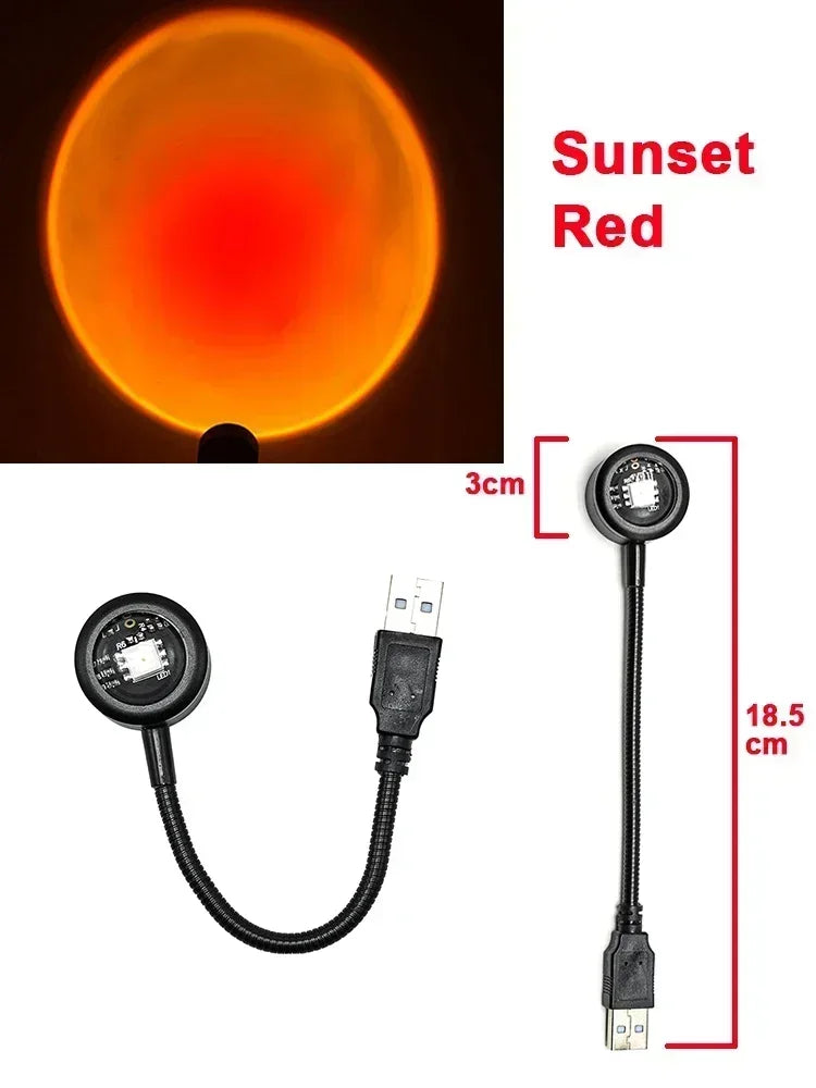 Sunset Glow™ – Lámpara Proyección Atardecer LED Ambiente RGB
