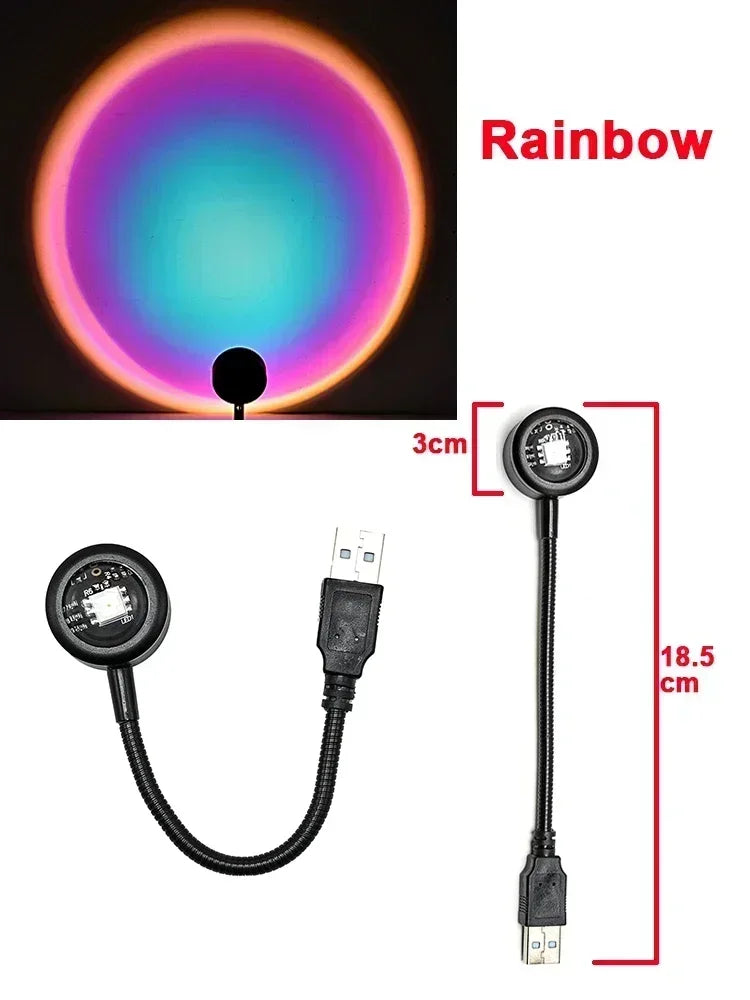 Sunset Glow™ – Lámpara Proyección Atardecer LED Ambiente RGB