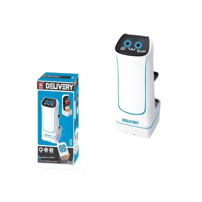 Robot Delivery Interactivo RC 2.4GHz – Juguete Inteligente con Luces, Sonido y Movimiento 360°