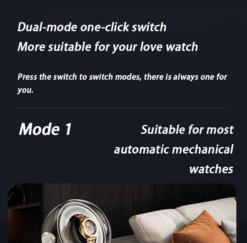 Bobinadora automática de relojes de lujo con magnetismo cero, dispositivo de bobinado de relojes Led silencioso para el hogar, caja de almacenamiento mecánica para mesita de noche