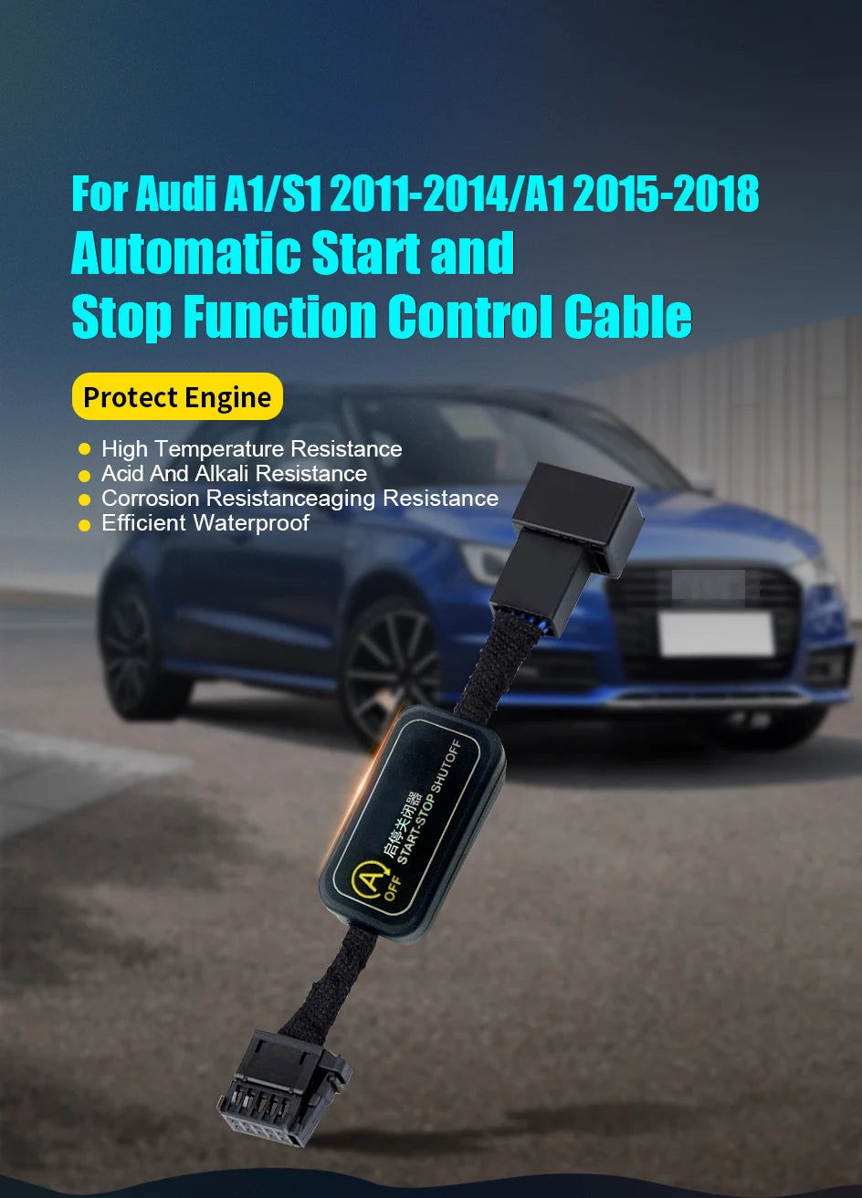 Para AUDI A1 2011-2018 sistema de arranque de parada automática del motor apagado enchufe del Sensor de Control de cierre parada inteligente cancelar accesorios para automóvil