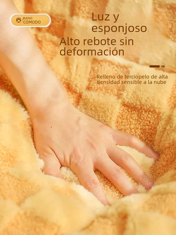 Cama y Tapete de Invierno para Mascotas - Casita Acogedora para Perros