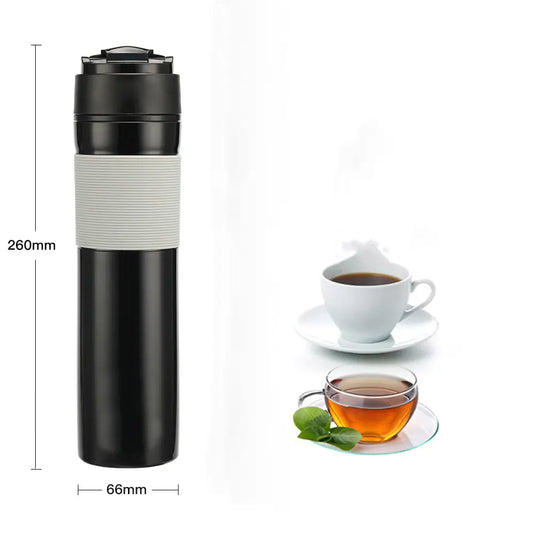 French Press Portátil 300ml – Café Fresco Donde Quieras