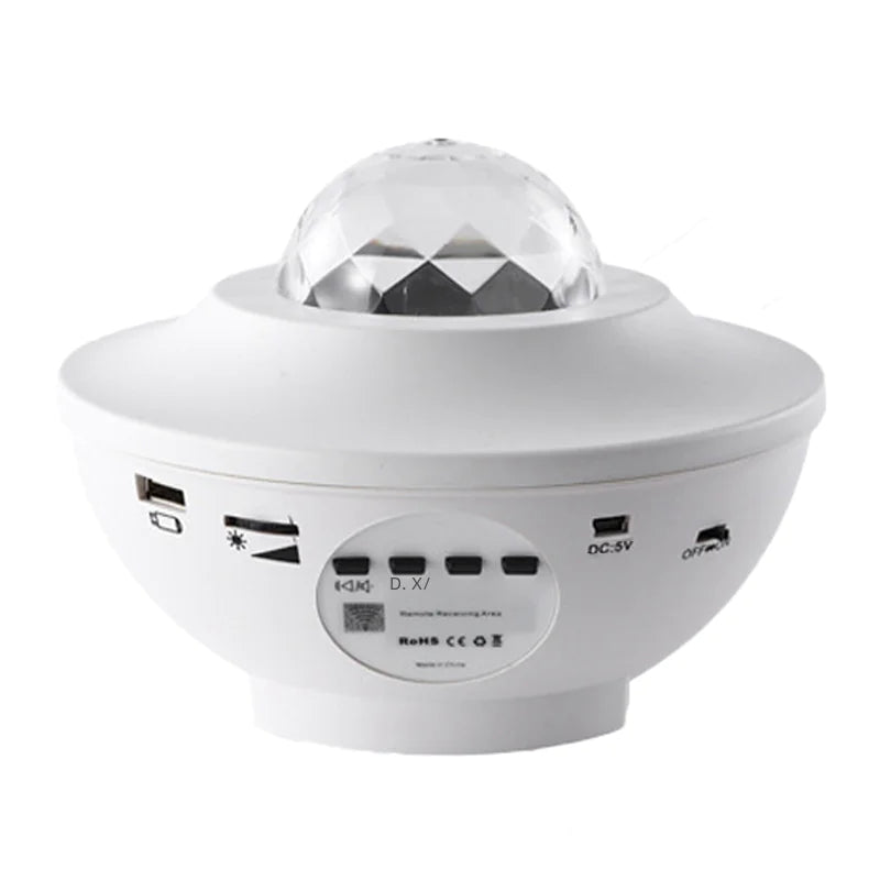 Bluetooth Music Rotating Star Projector Night Light