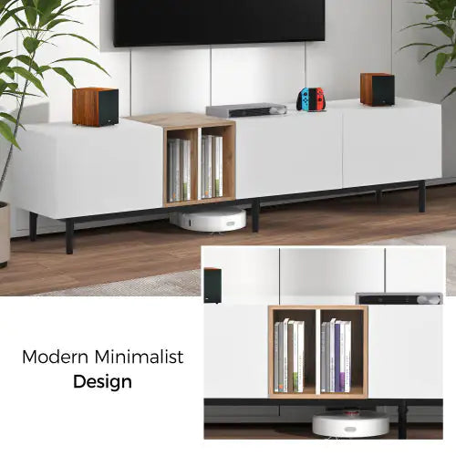 Mueble para TV Odern Apto para TV de 80 Pulgadas con 3 Puertas