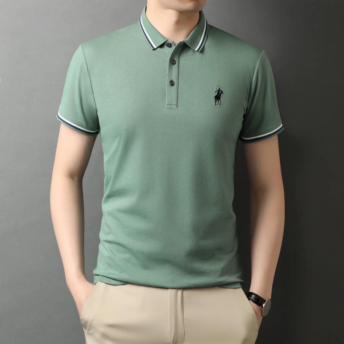 Yacht Summer Men's Short Sleeve Polo Shirt