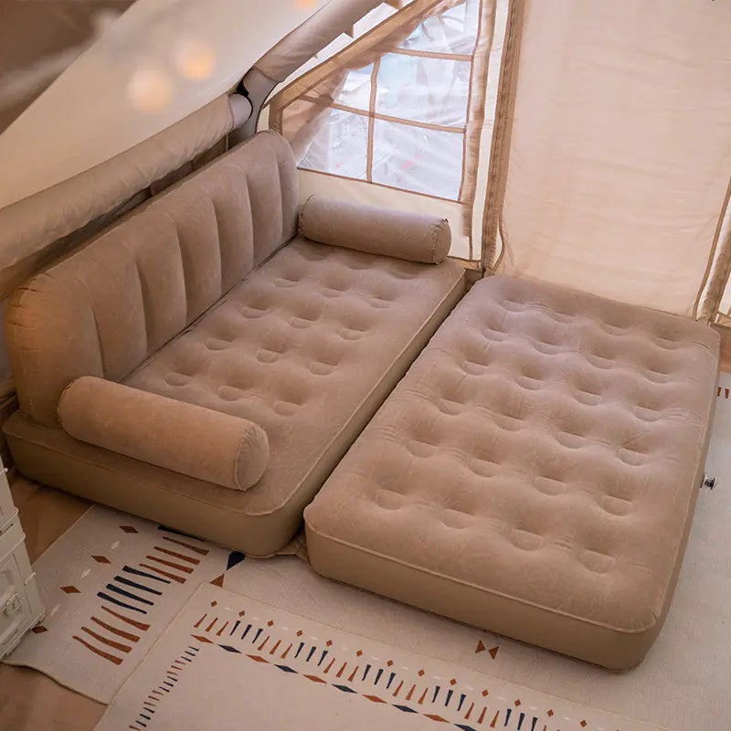 Sofá Cama Inflable para Camping y Uso Doméstico