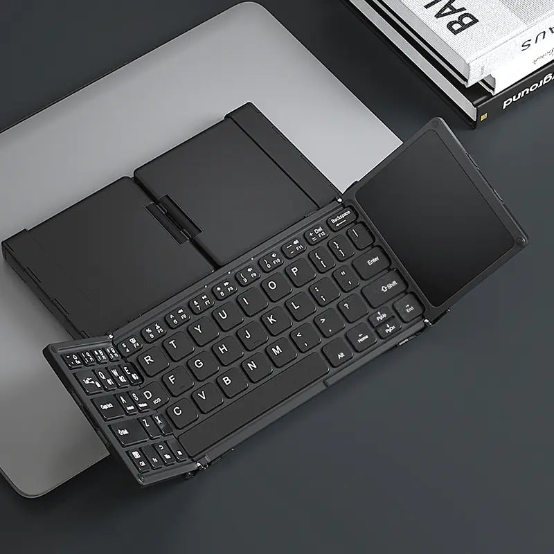Teclado Mini Plegable Inalámbrico Bluetooth con Touchpad
