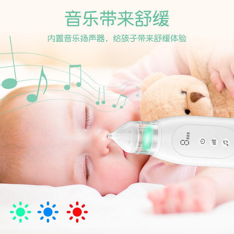Aspirador Nasal Eléctrico para Bebés con Autolimpieza