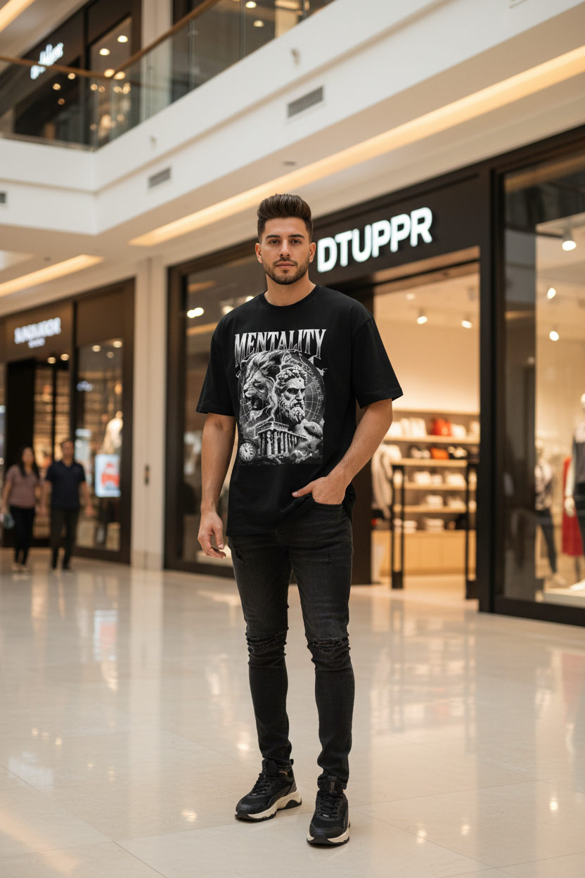 Camiseta Pesada  Diseño de Mentality Premium | DTUPPR