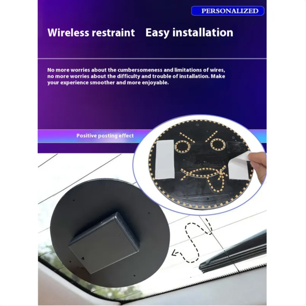 LED Gesture Rear Window Light