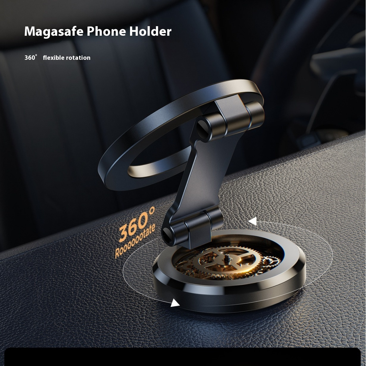 Soporte Magnético MagSafe Premium para Auto – Rotación 360° y Carga Segura