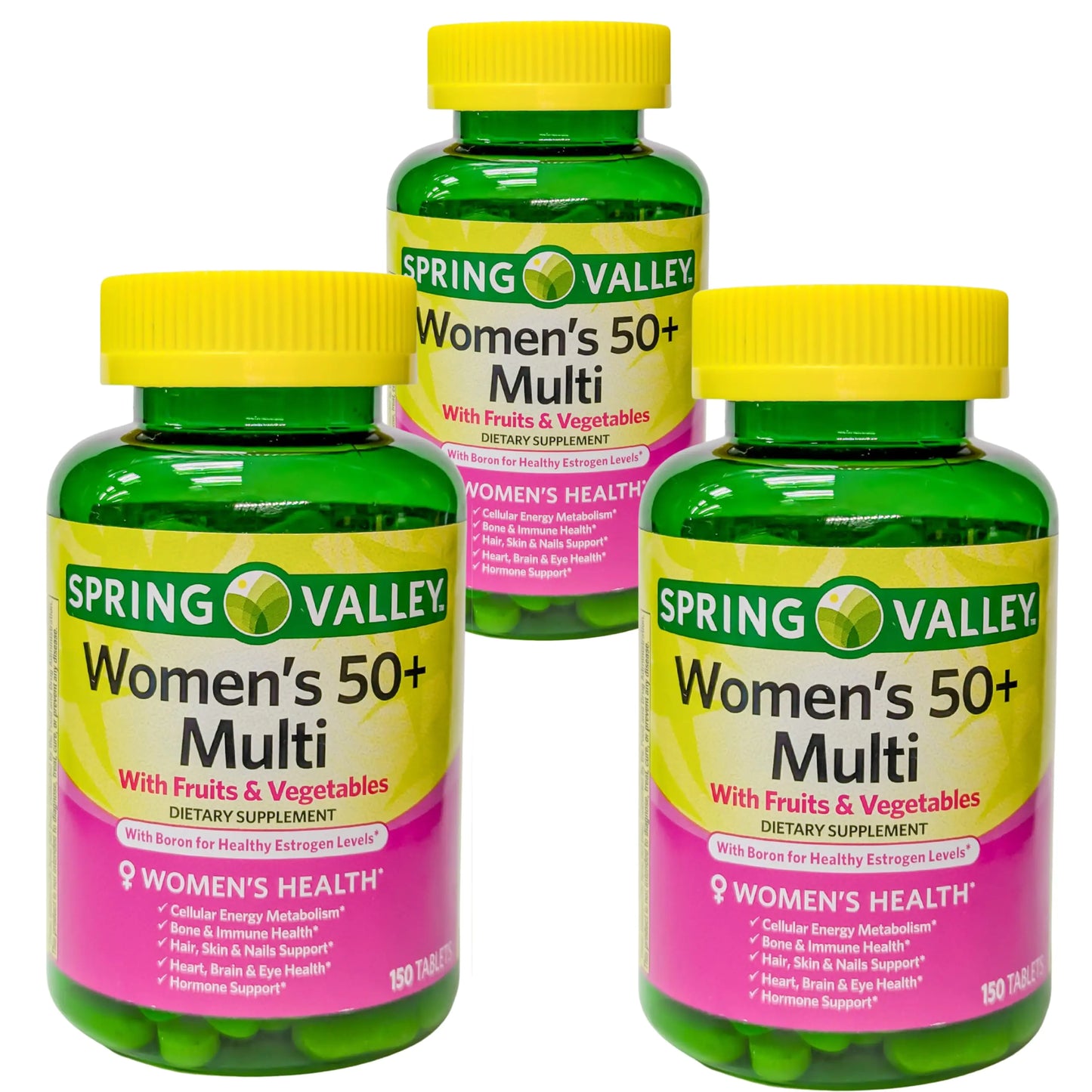 Good Health Buena Salud Multivitamínico para Mujeres 50+ con Frutas y Verduras, Suplemento Dietético, 150 Tabletas
