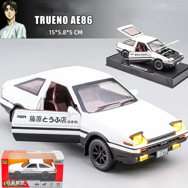 Modelo 86 Drift Clásico 1:32 Edición Retro JDM – Auto Deportivo Coleccionable con Base de Exhibición