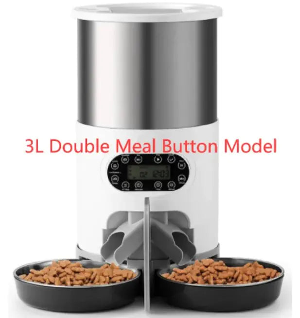Dispensador Automático de Comida Chique para Mascotas