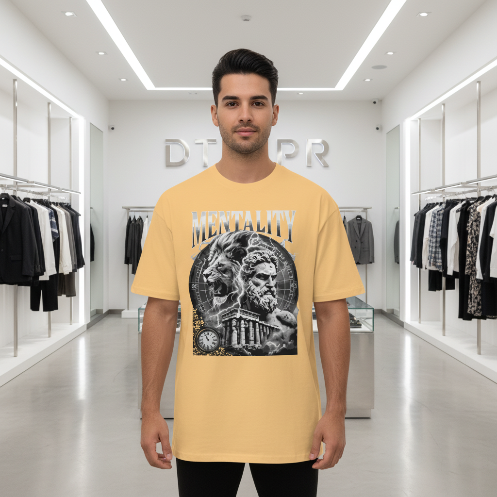 Camiseta Pesada  Diseño de Mentality Premium | DTUPPR