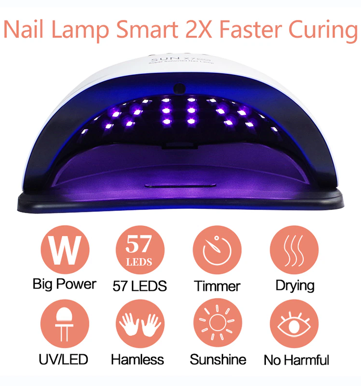 Lámpara UV/LED Profesional 220W – Secado Rápido para Uñas Gel