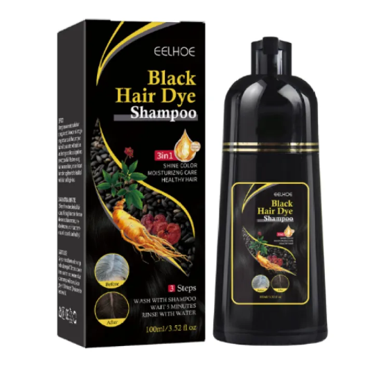 Champú Tinte 3 en 1 para Cubrir Canas – Negro / Brown