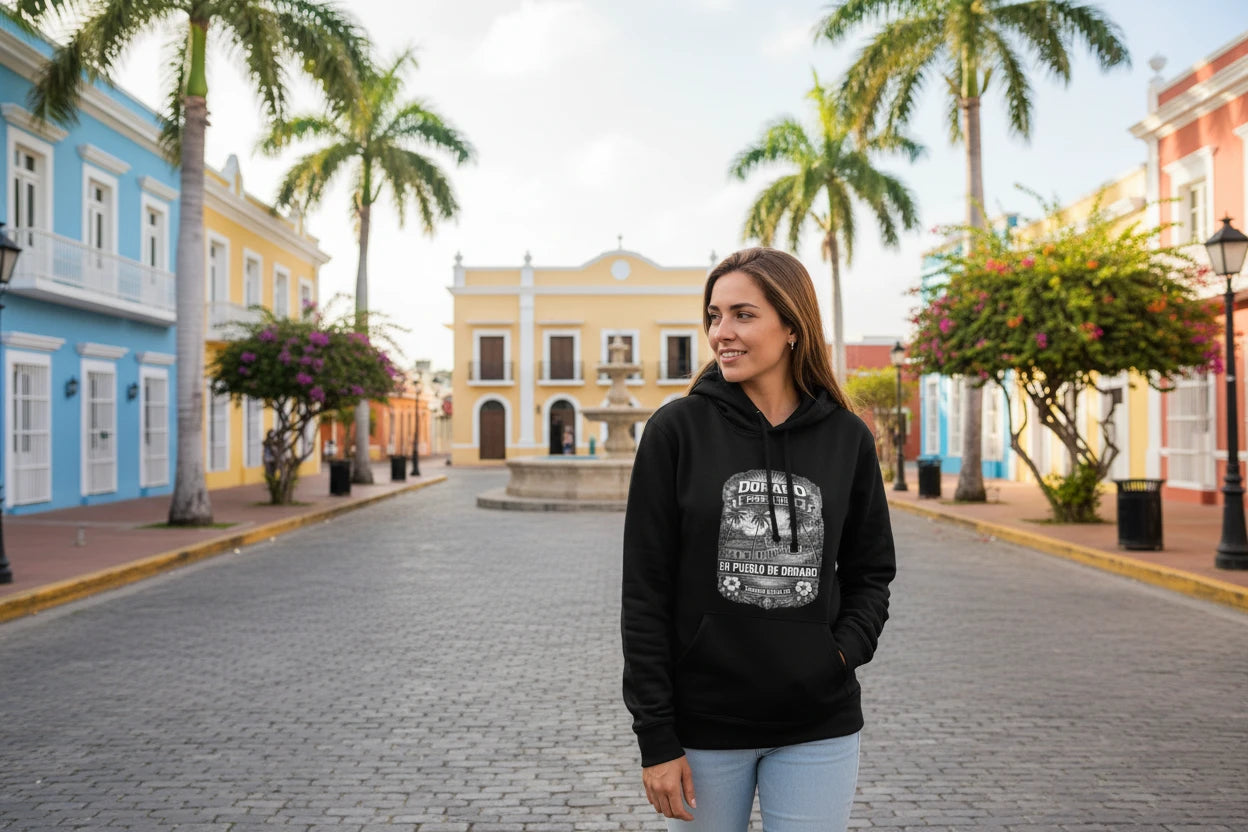 Sudadera con Bolsillo Lateral Pueblo DORADO | DTUPPR