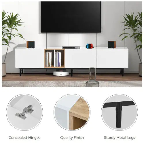 Mueble para TV Odern Apto para TV de 80 Pulgadas con 3 Puertas