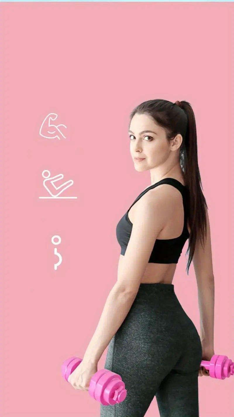 Halteres Ajustáveis com Preenchimento de Água para Fitness em Casa (1pc)