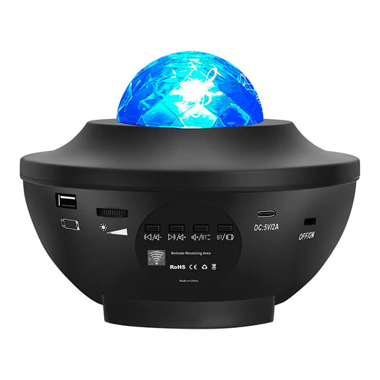 Bluetooth Music Rotating Star Projector Night Light