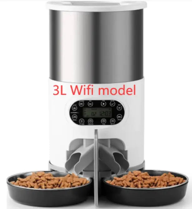 Dispensador Automático de Comida Chique para Mascotas