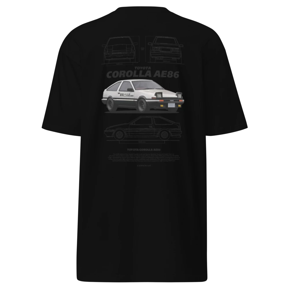 Camiseta Initial-D de Peso Pesado Premium para Hombre | DE TODO UN POCO PR