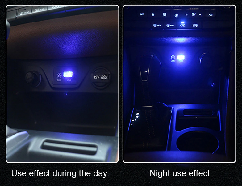 LED Ambiente Interior USB para Auto – Luz Neon Estilo Premium (Pack 3)