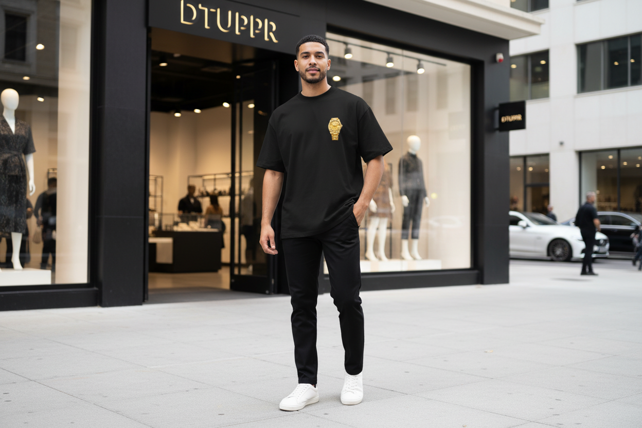 Lux O’Clock Signature Gold Edition – Camiseta Premium   | DE TODO UN POCO PR