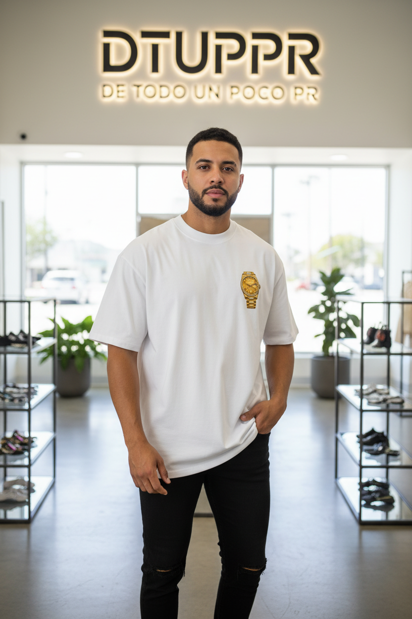 Lux O’Clock Signature Gold Edition – Camiseta Premium   | DE TODO UN POCO PR