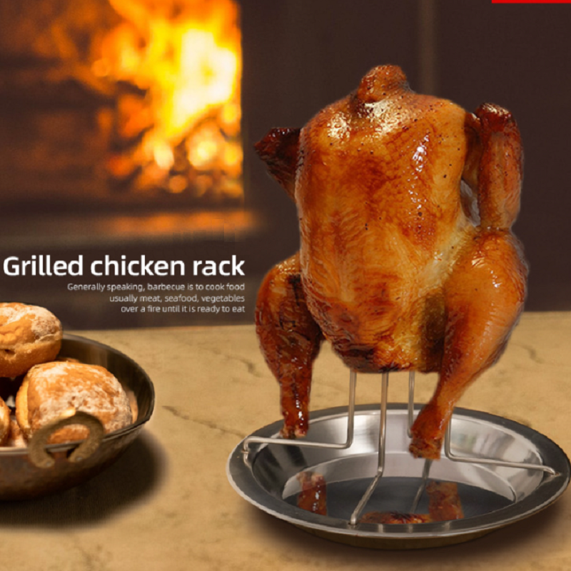 Sartén para Asar Pollo de Acero al Carbono Antiadherente
